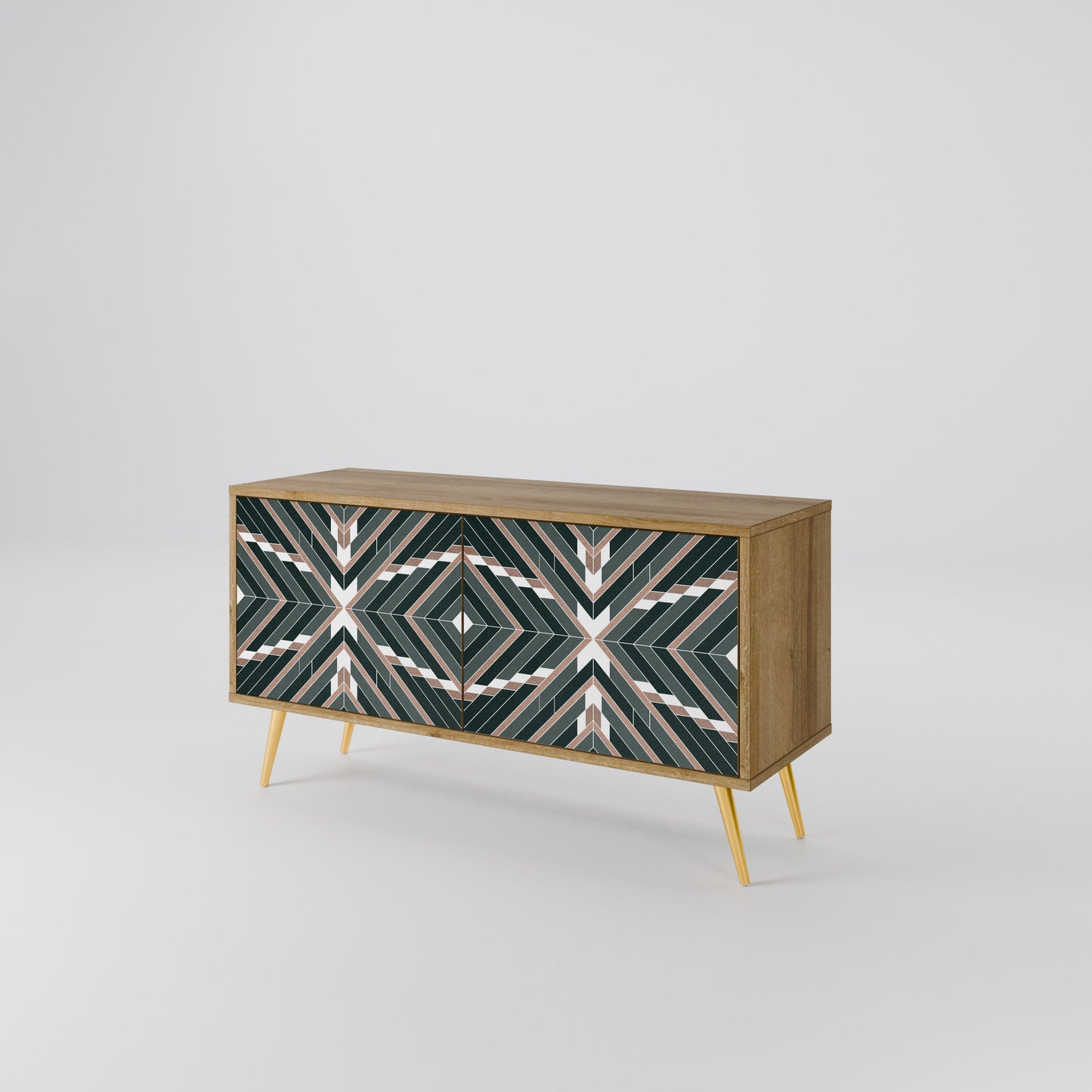 DIMENSION DELIGHTS Compact 2-Door TV Cabinet