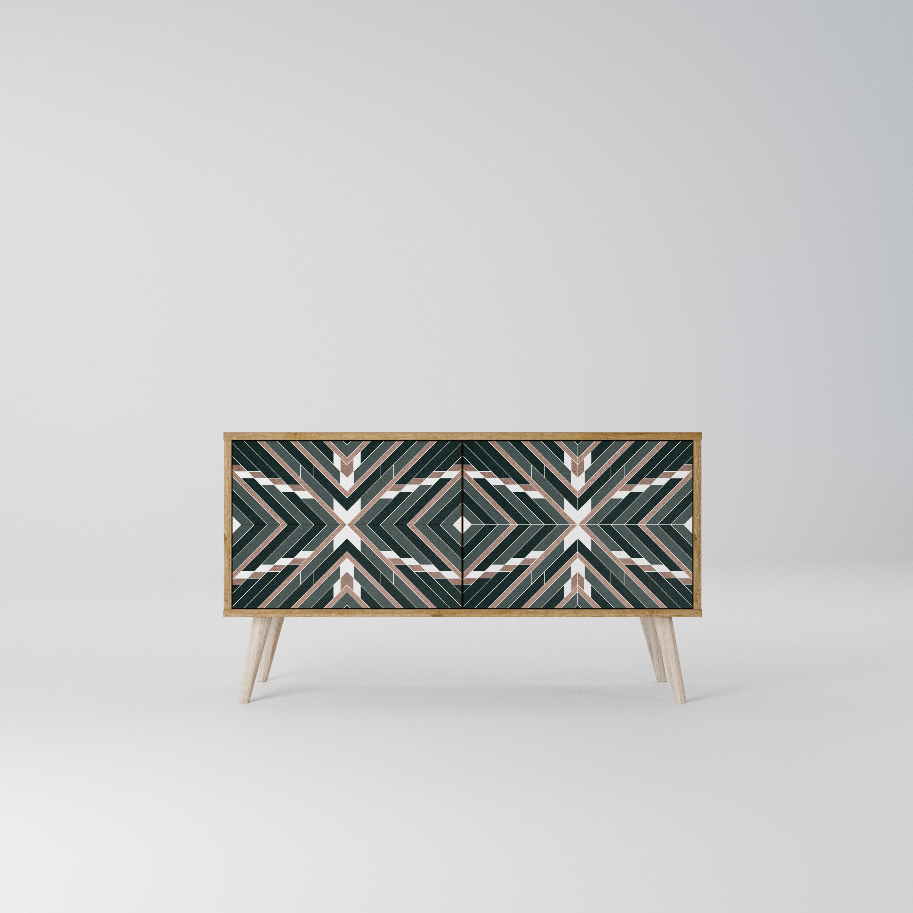 DIMENSION DELIGHTS Compact 2-Door TV Cabinet