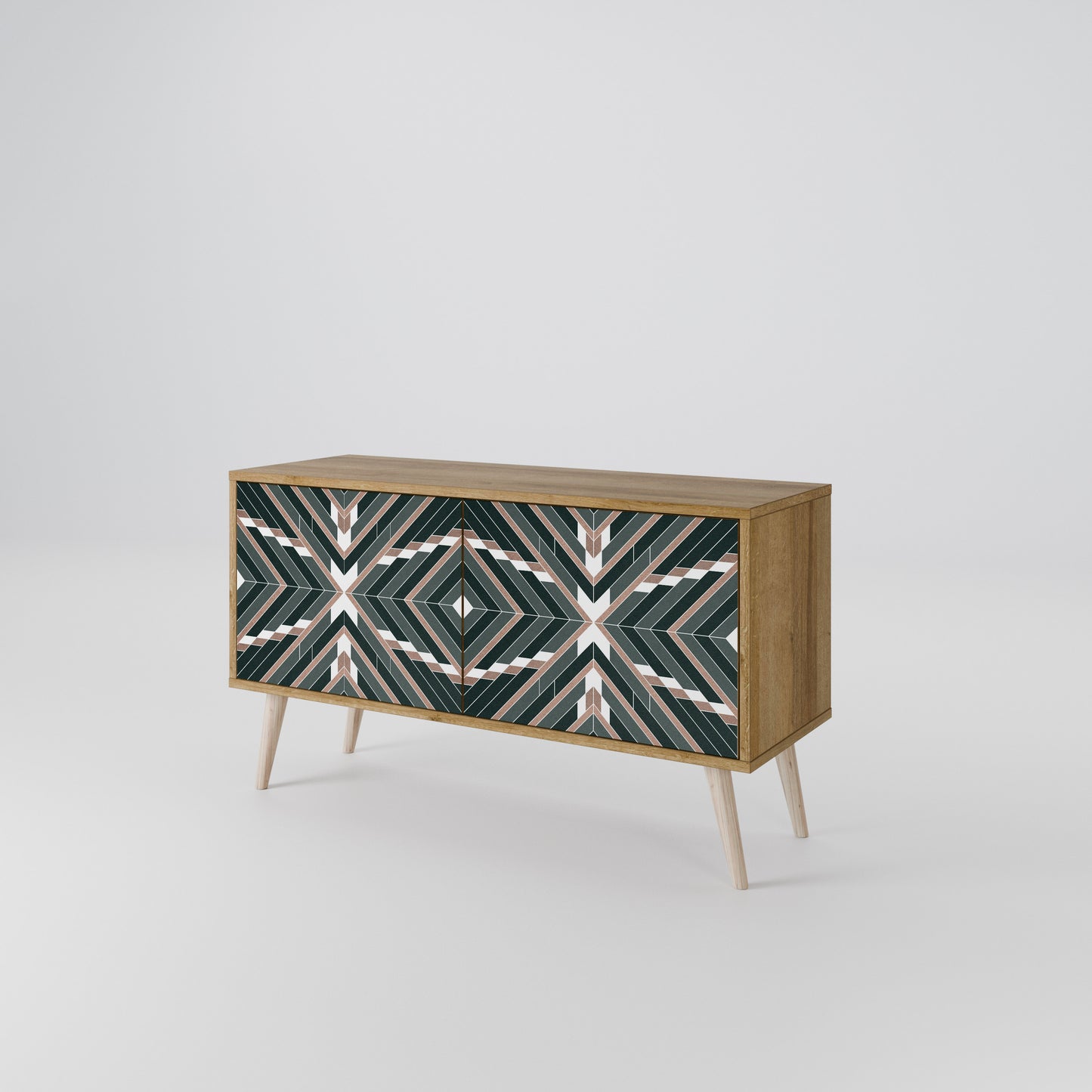 DIMENSION DELIGHTS Compact 2-Door TV Cabinet