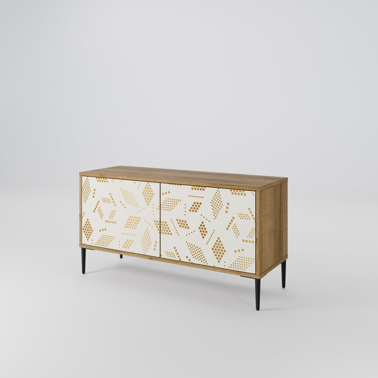 SPOTTED DAZE Compact 2-Door TV Cabinet