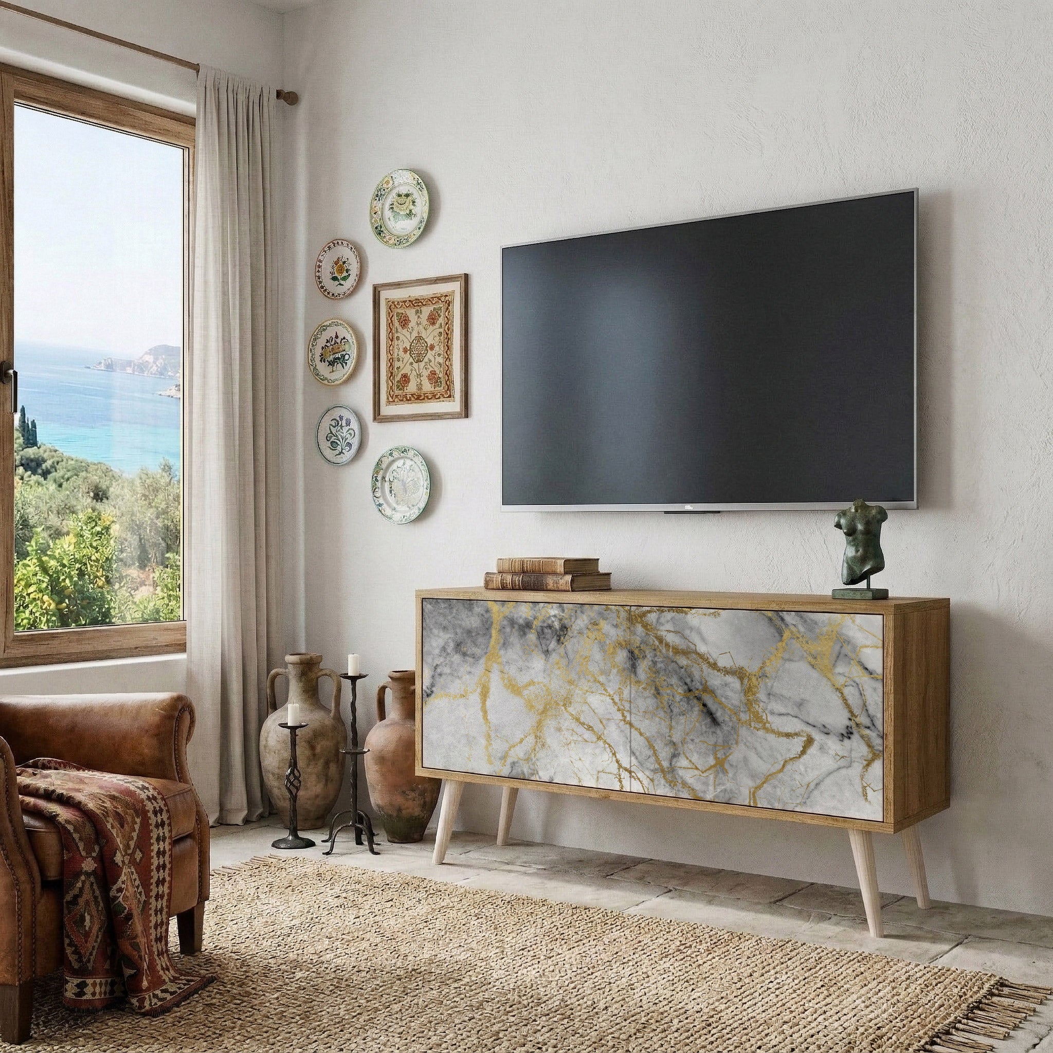 TIMELESS GLIDE Compact 2-Door TV Cabinet