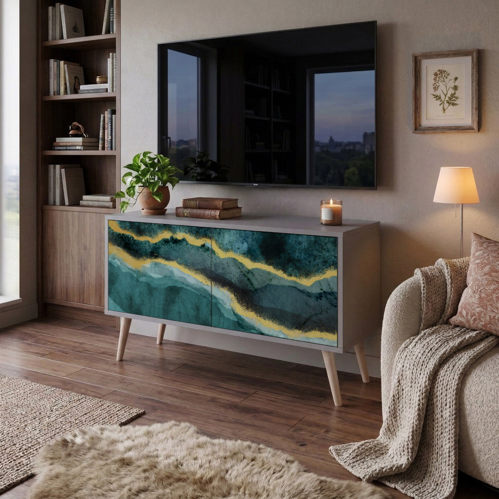 GOLDRUSH ODYSSEY Compact 2-Door TV Cabinet