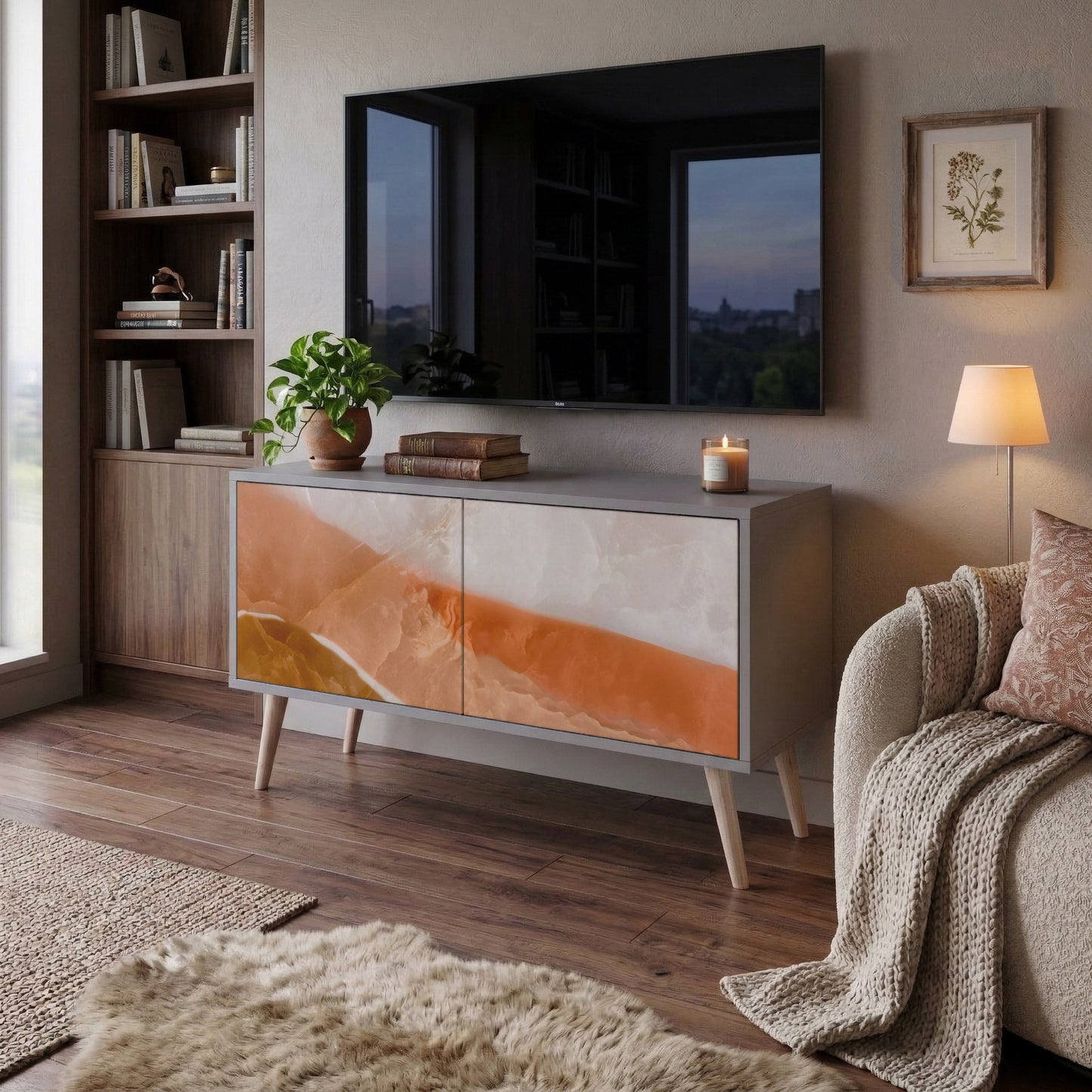 SANDHILLS SPLENDOUR Compact 2-Door TV Cabinet