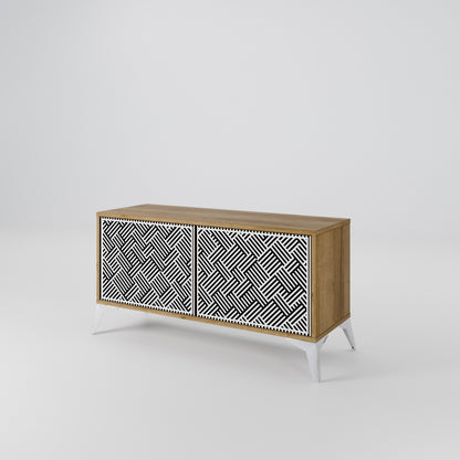 TEMPORARY SEQUENCE Compact 2-Door TV Cabinet