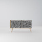 TEMPORARY SEQUENCE Compact 2-Door TV Cabinet