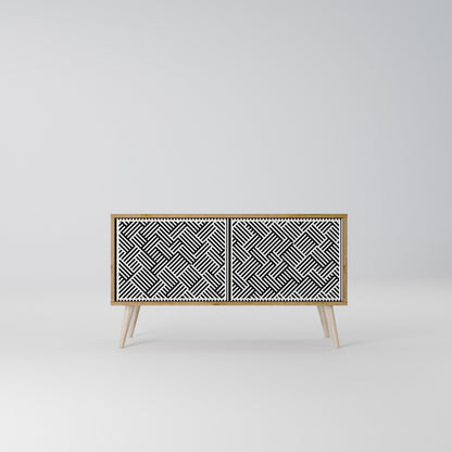 TEMPORARY SEQUENCE Compact 2-Door TV Cabinet