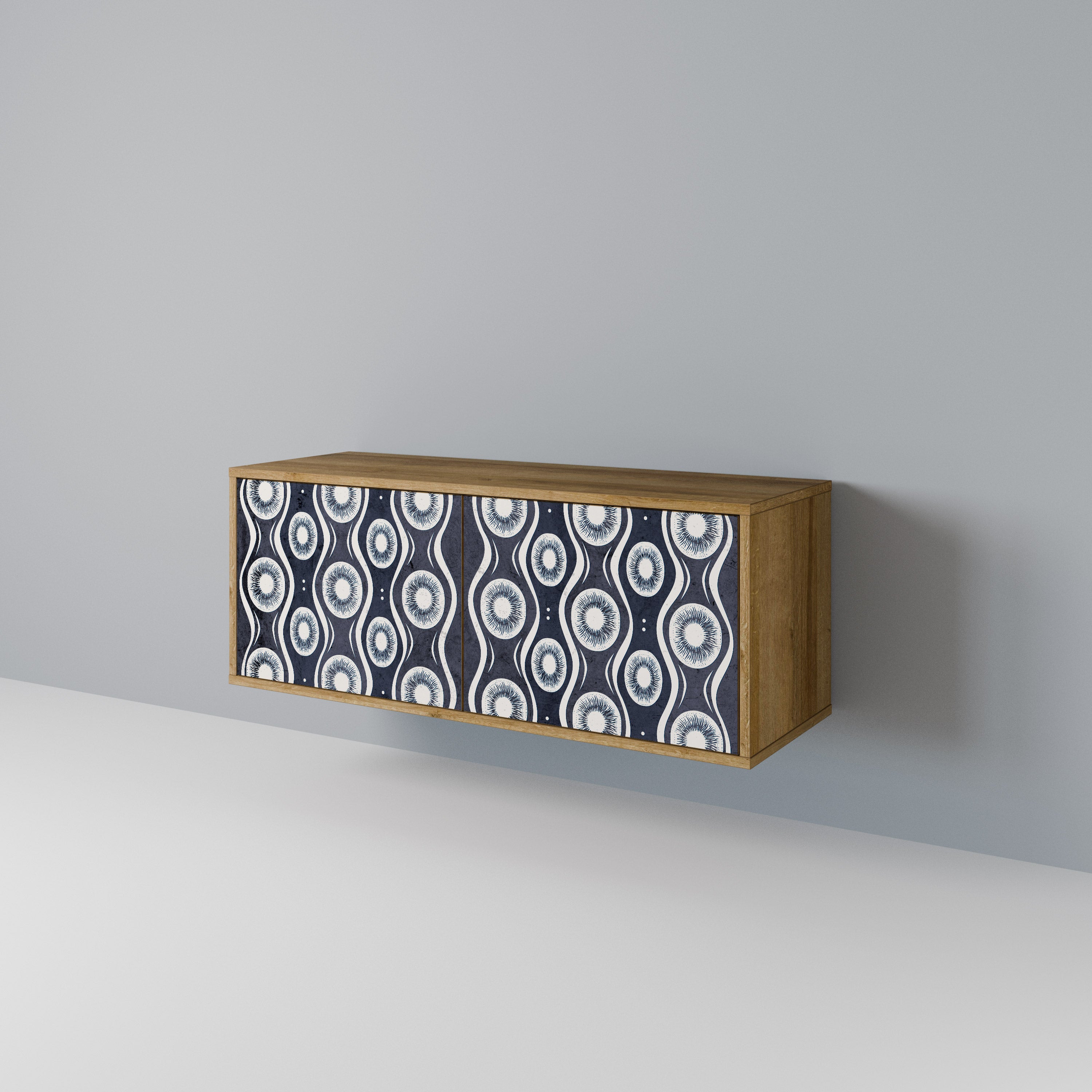 GRAPHITE EYES Compact 2-Door TV Cabinet