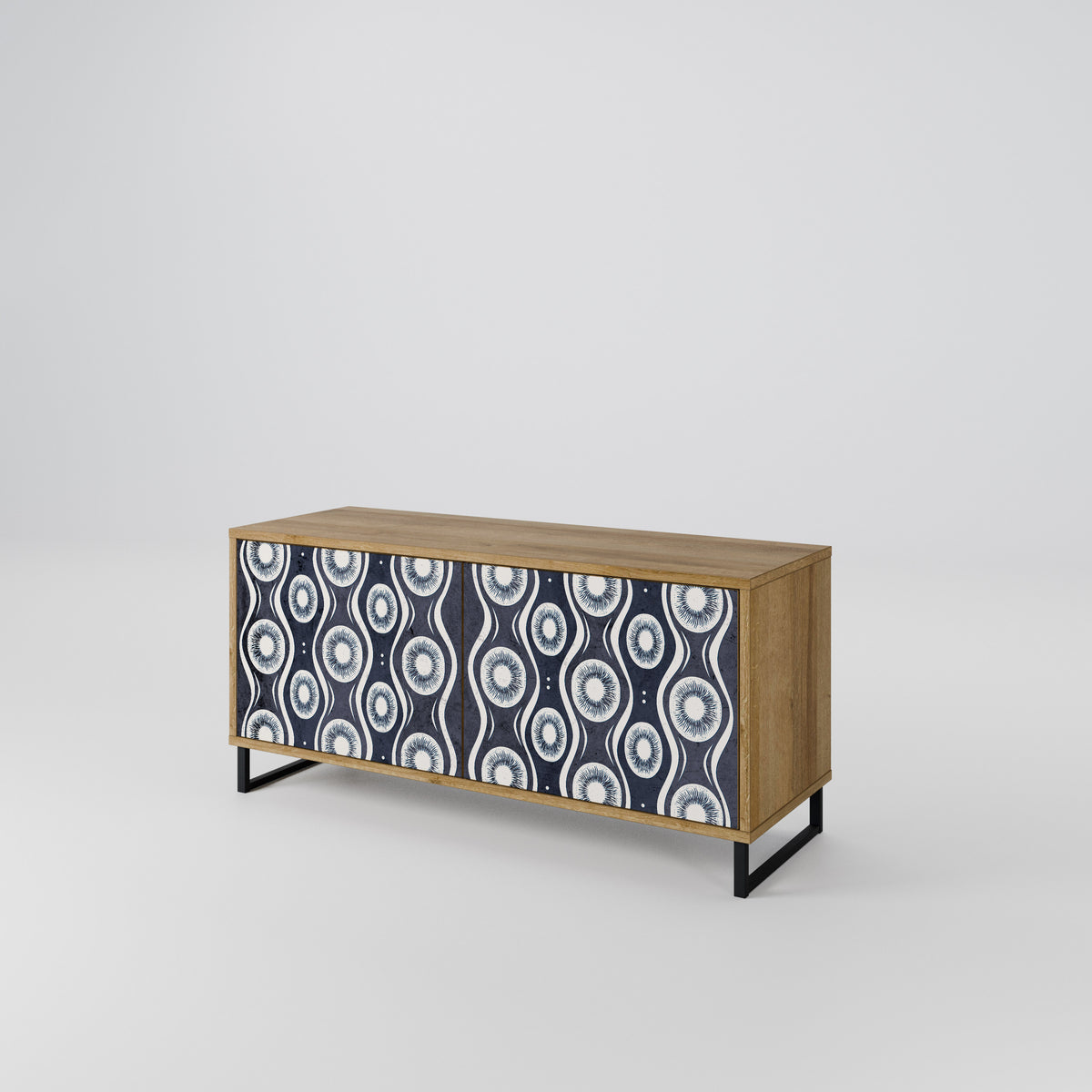 GRAPHITE EYES Compact 2-Door TV Cabinet