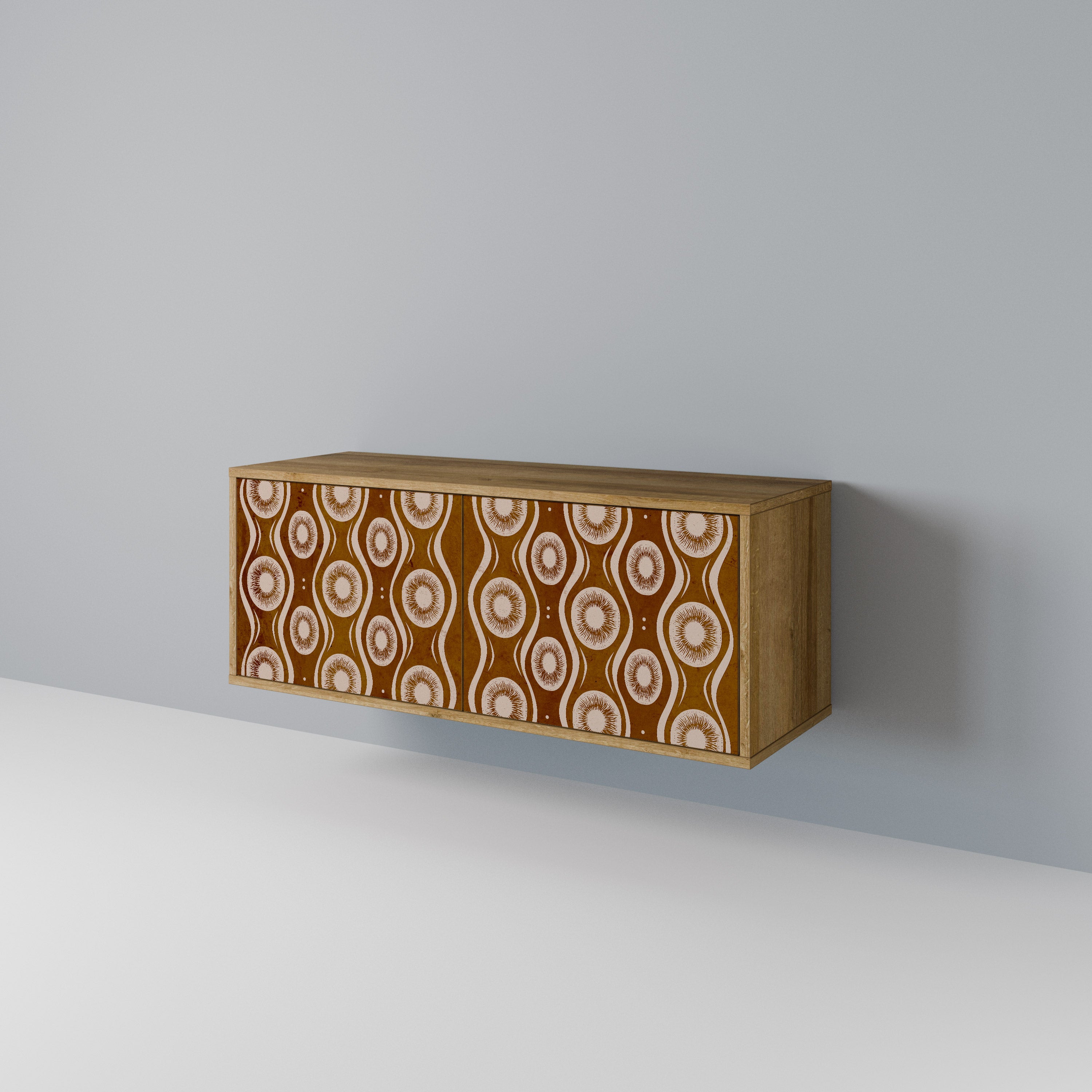 BROWN EYES Compact 2-Door TV Cabinet