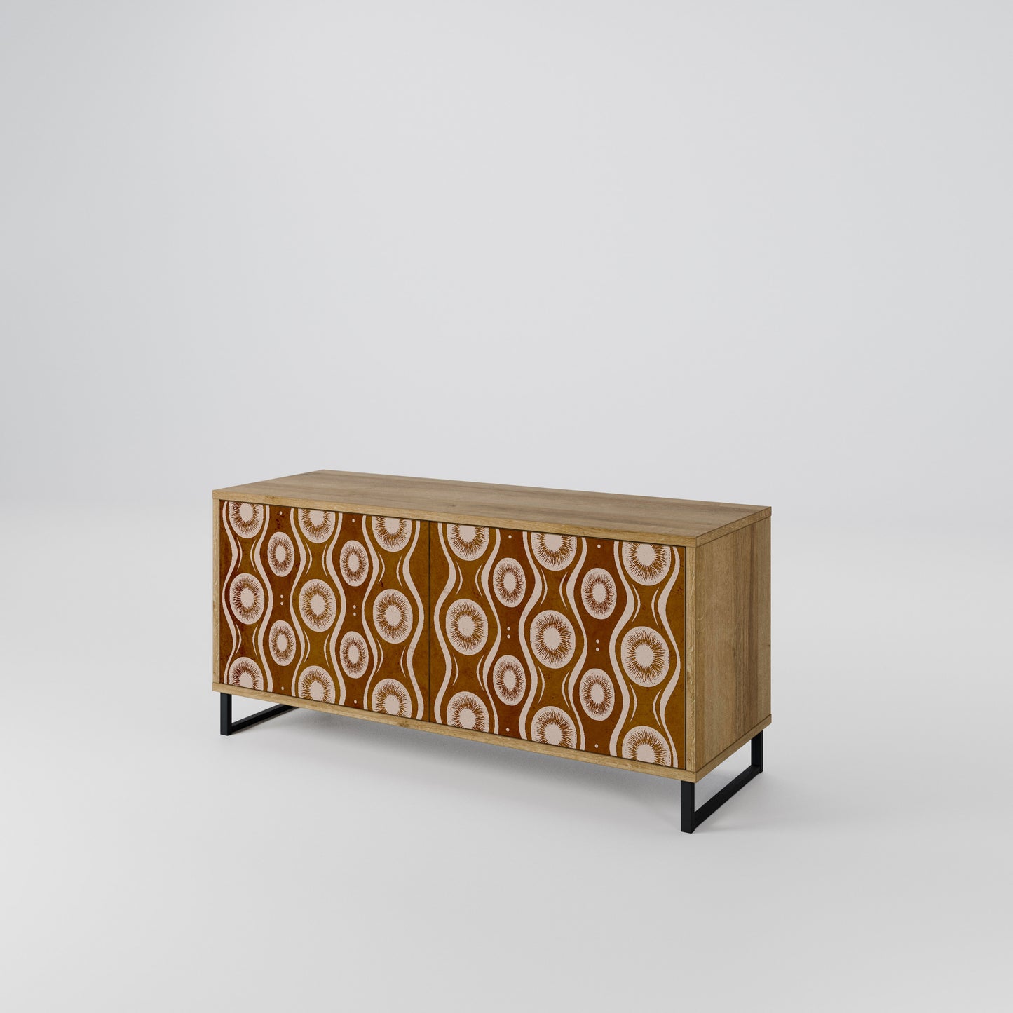 BROWN EYES Compact 2-Door TV Cabinet