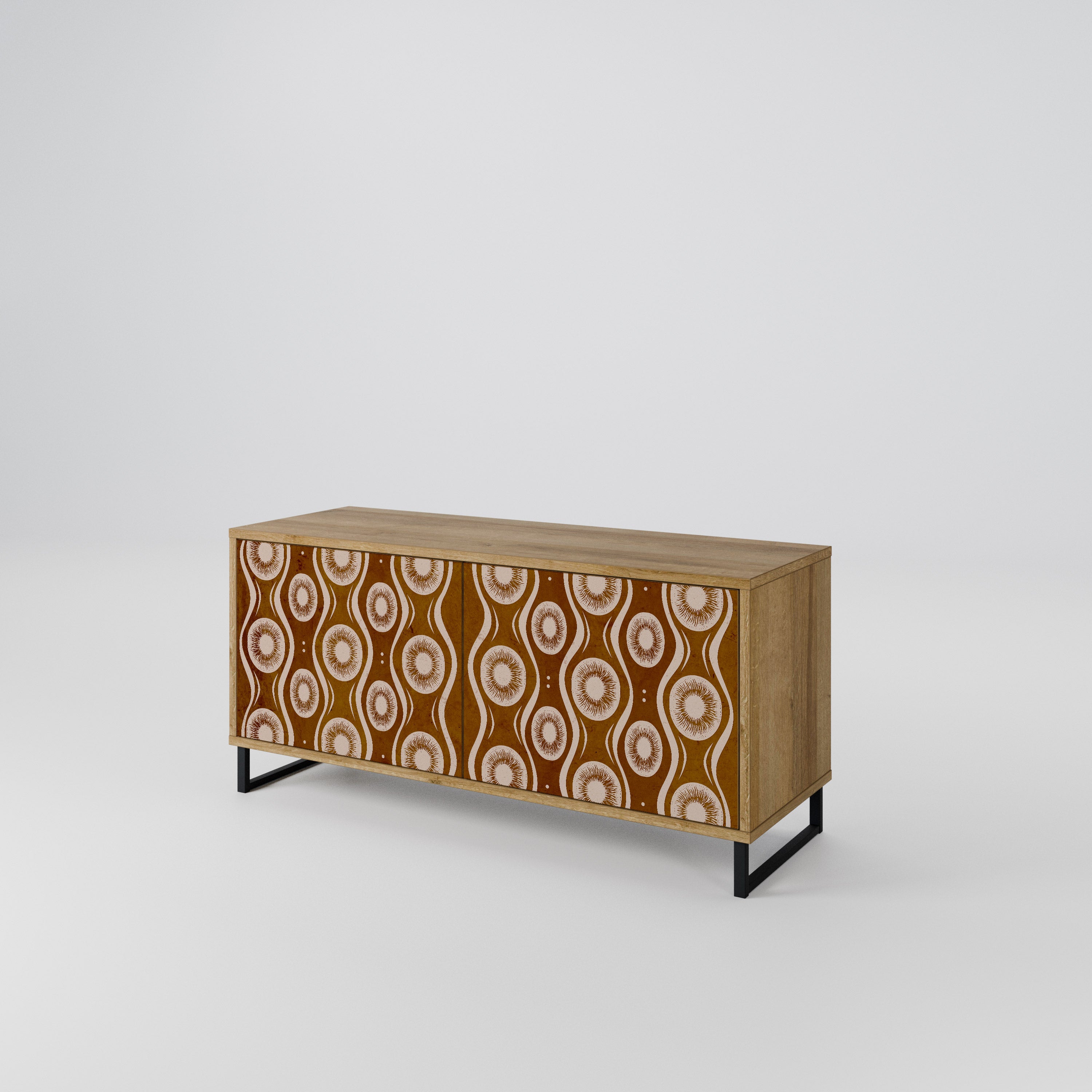 BROWN EYES Compact 2-Door TV Cabinet