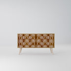 BROWN EYES Compact 2-Door TV Cabinet