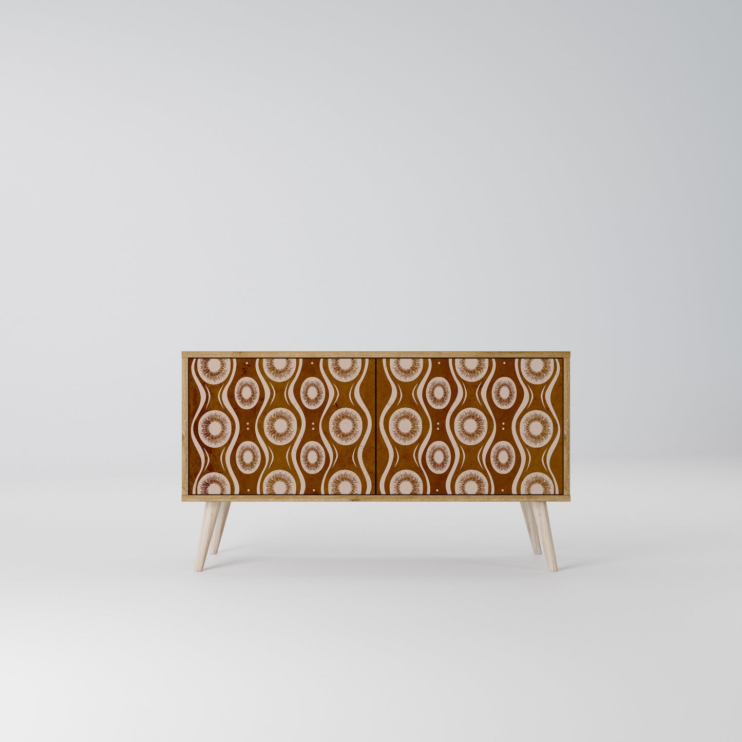 BROWN EYES Compact 2-Door TV Cabinet