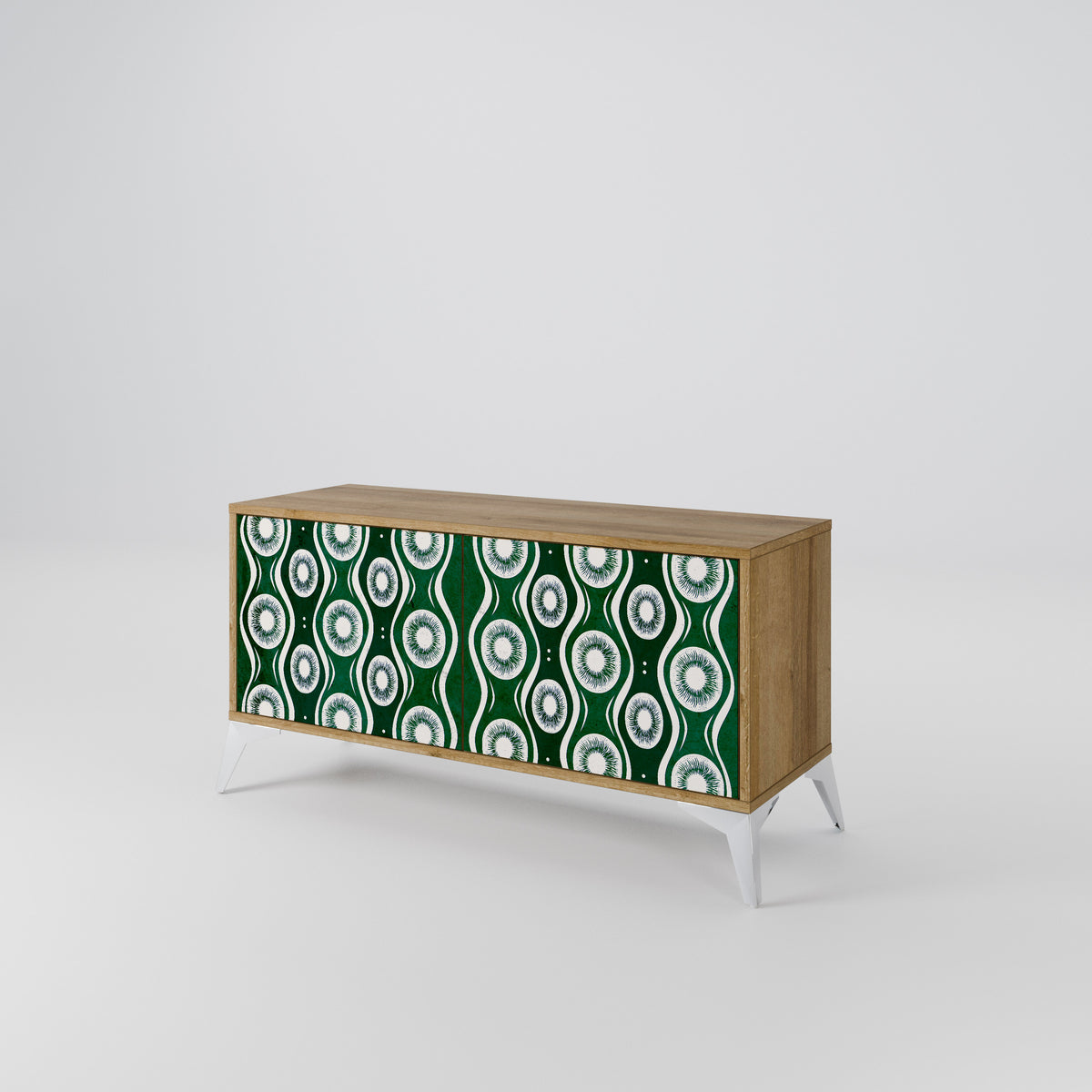 GREEN EYES Compact 2-Door TV Cabinet