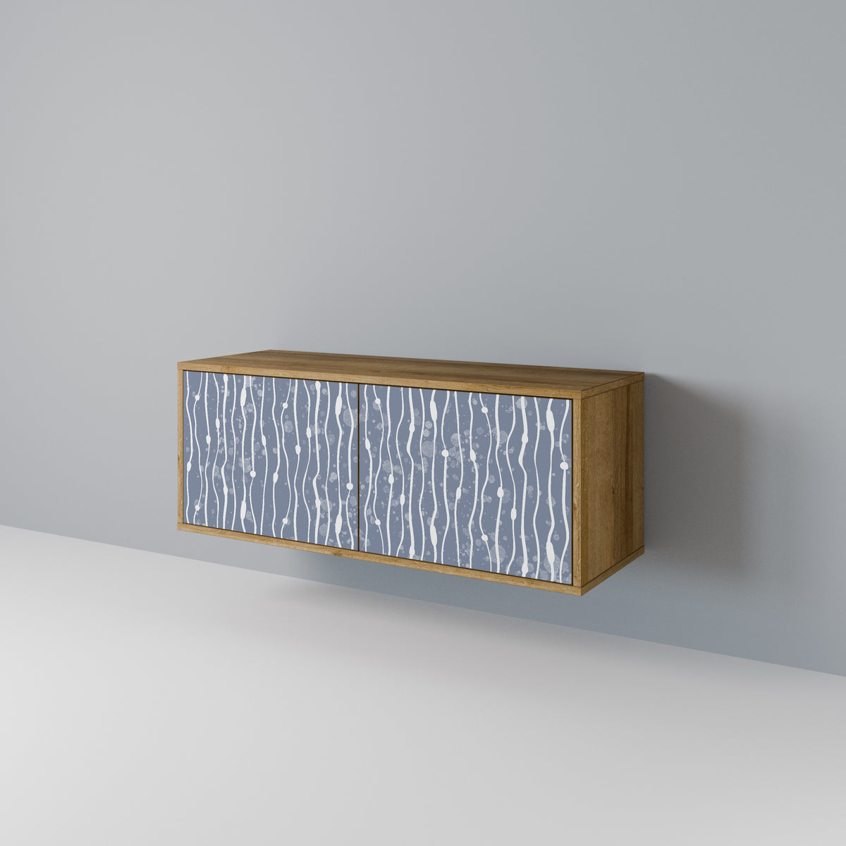 GRAPHITE RAIN Compact 2-Door TV Cabinet
