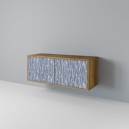 GRAPHITE RAIN Compact 2-Door TV Cabinet