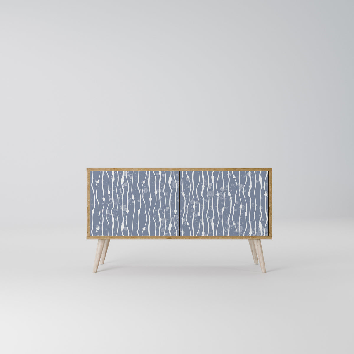 GRAPHITE RAIN Compact 2-Door TV Cabinet