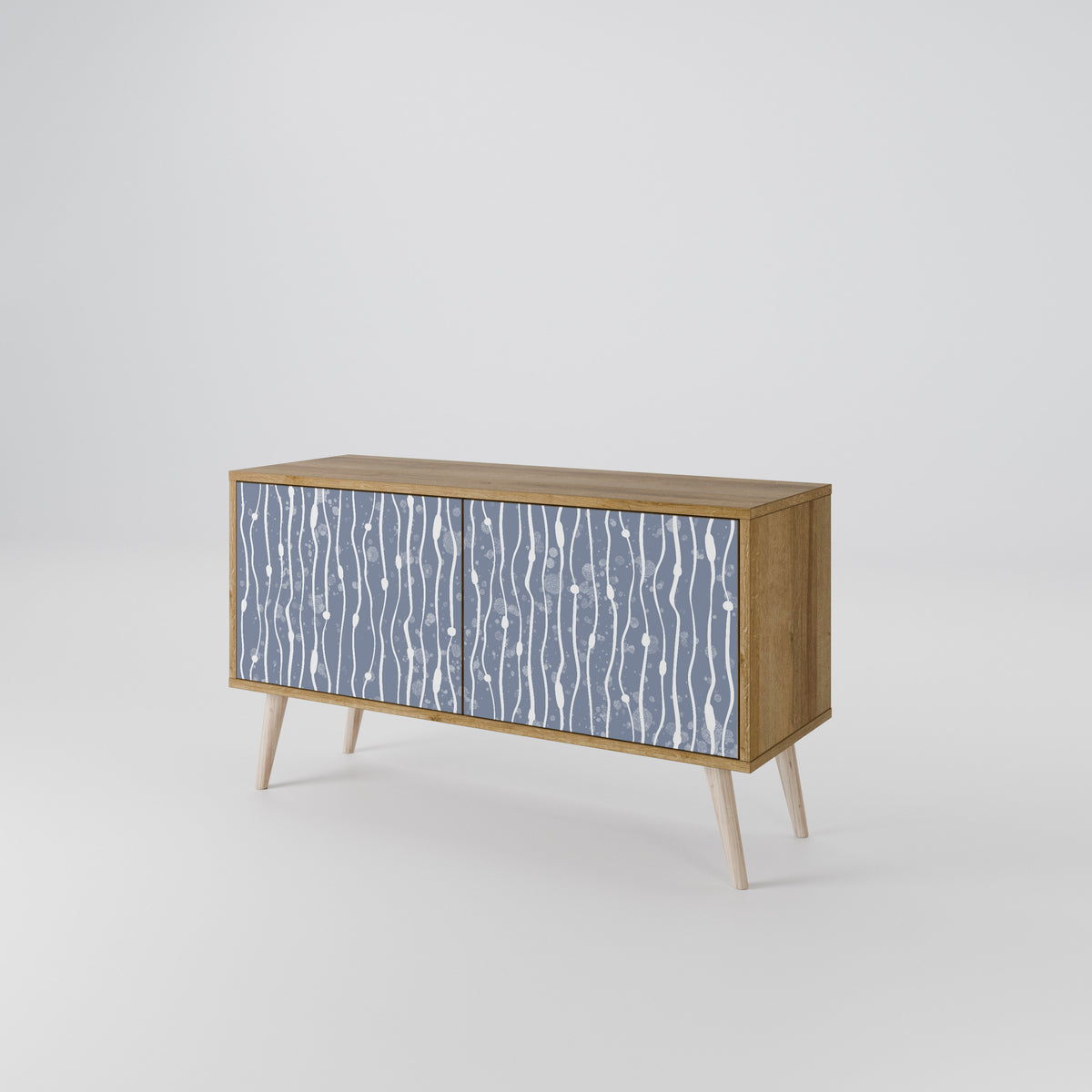 GRAPHITE RAIN Compact 2-Door TV Cabinet