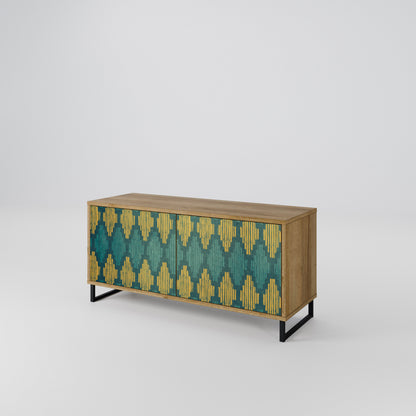POLYGONS Compact 2-Door TV Cabinet