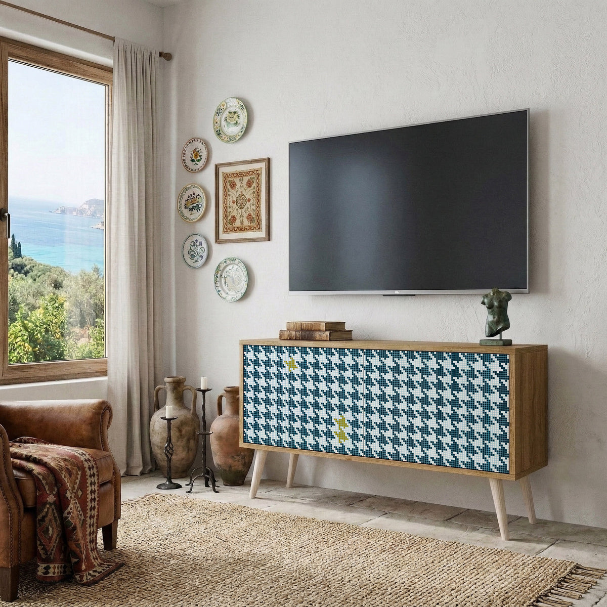 OUT OF CONTEXT Compact 2-Door TV Cabinet