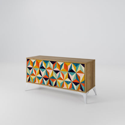 TESSELATE TREASURES Compact 2-Door TV Cabinet