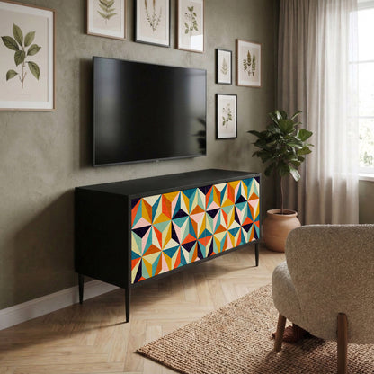 TESSELATE TREASURES Compact 2-Door TV Cabinet