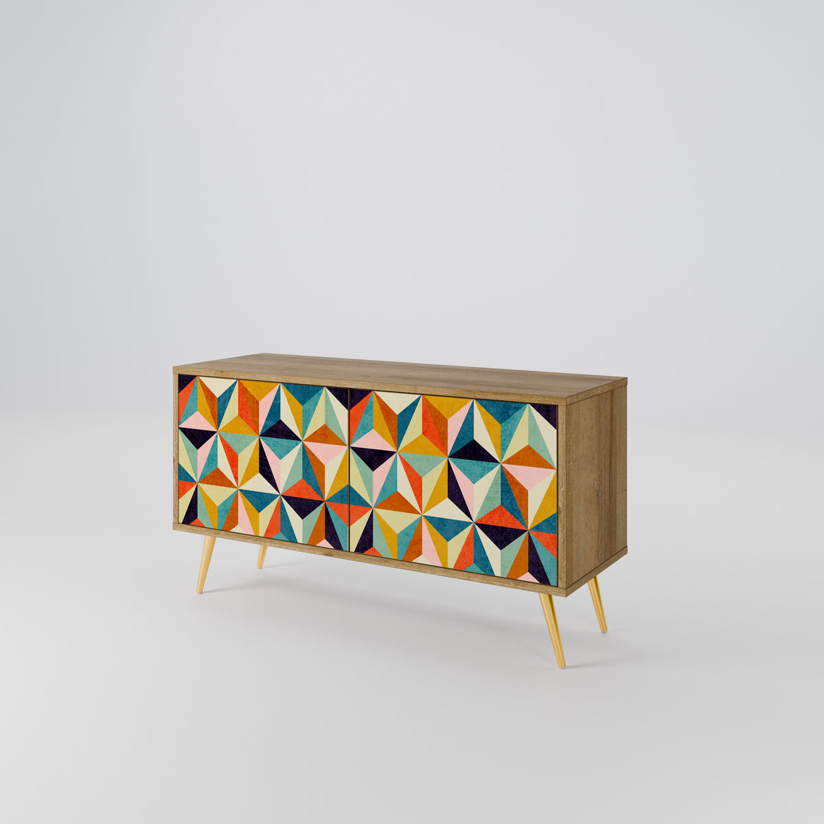 TESSELATE TREASURES Compact 2-Door TV Cabinet