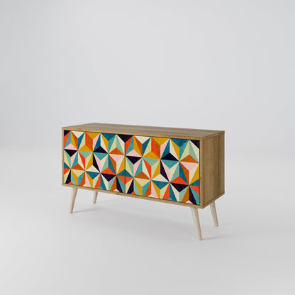 TESSELATE TREASURES Compact 2-Door TV Cabinet