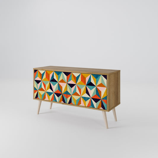TESSELATE TREASURES Compact 2-Door TV Cabinet
