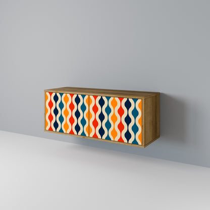COLORFUL NOSTALGIA Compact 2-Door TV Cabinet