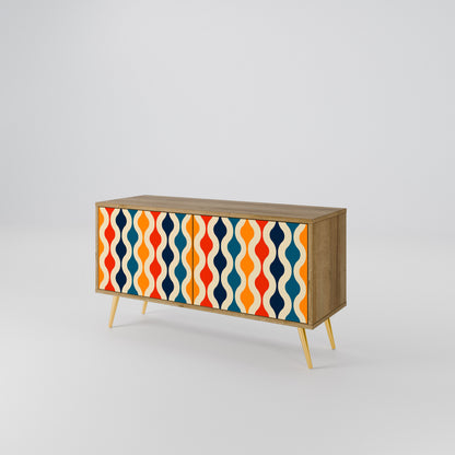 COLORFUL NOSTALGIA Compact 2-Door TV Cabinet