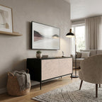CERAMIC TEXTURE Compact 2-Door TV Cabinet