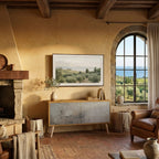 CONCRETE WALL Compact 2-Door TV Cabinet