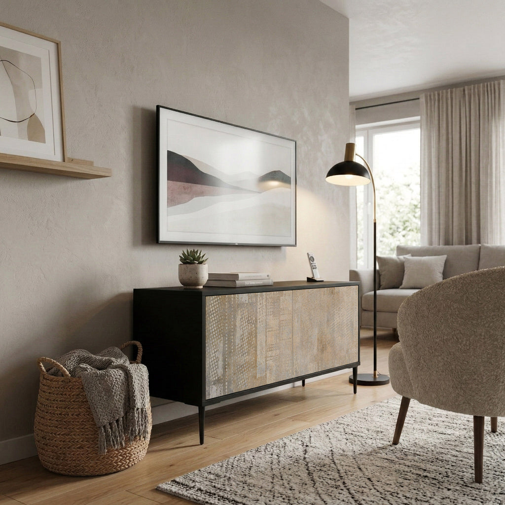 SCREEN ERROR Compact 2-Door TV Cabinet