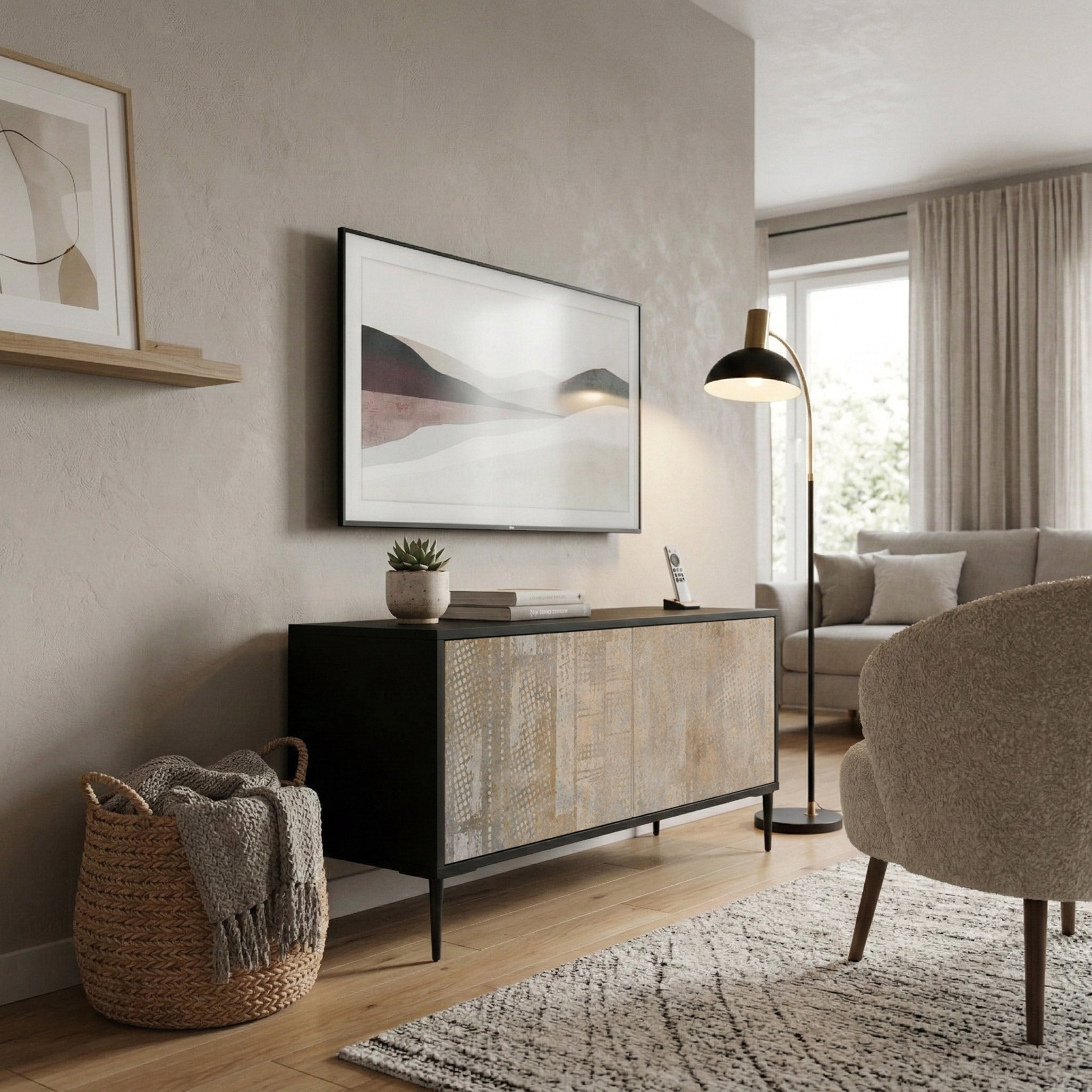 SCREEN ERROR Compact 2-Door TV Cabinet