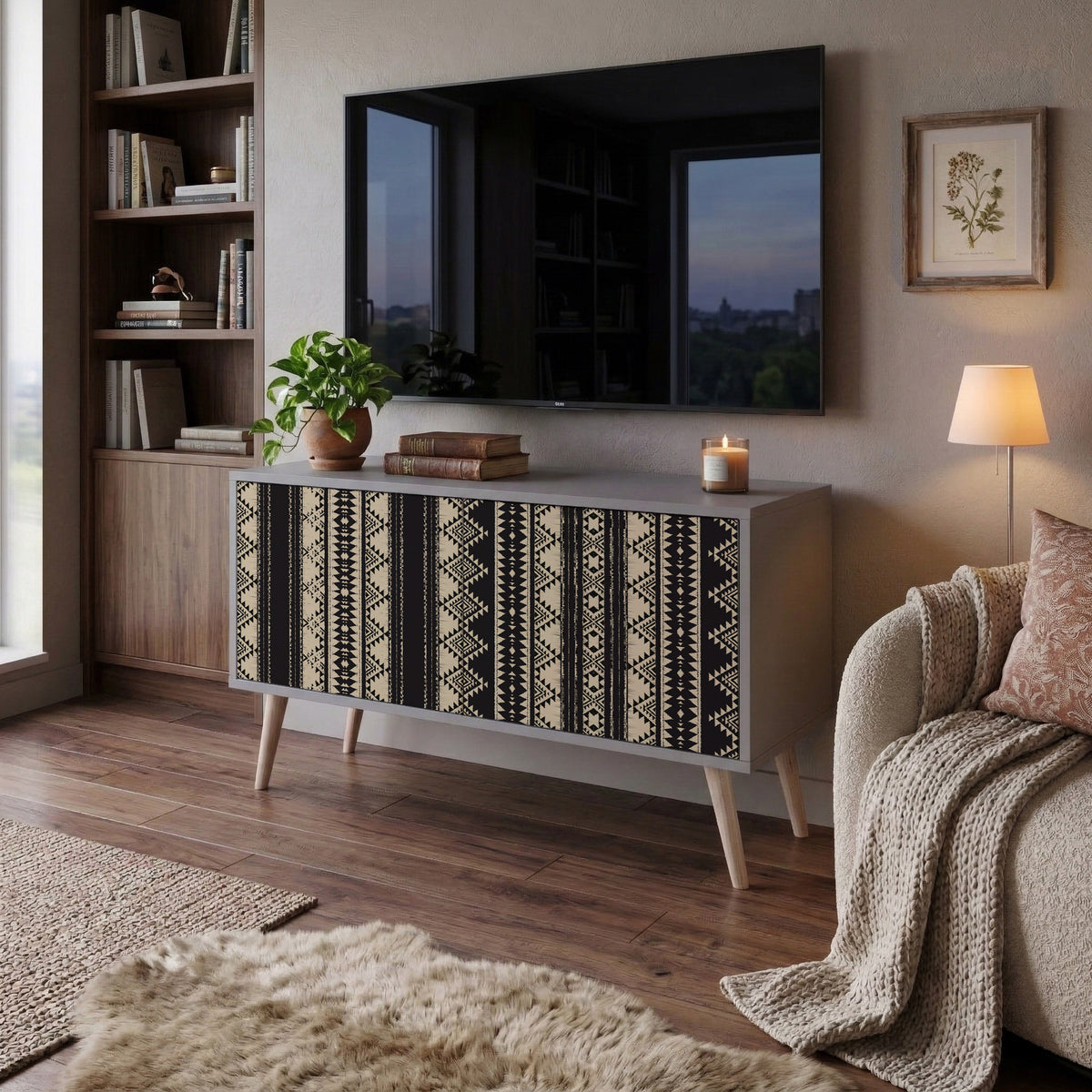 AZTEC Compact 2-Door TV Cabinet