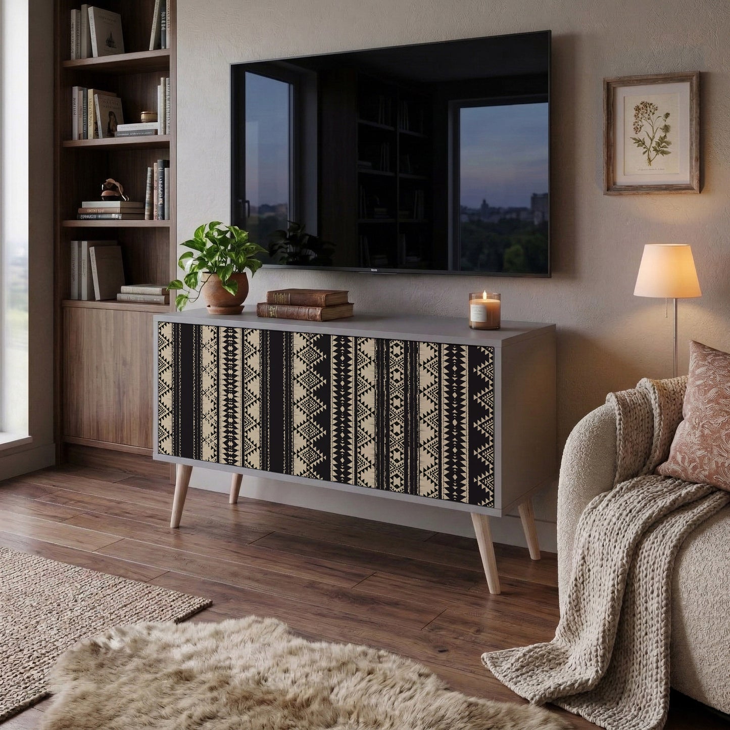 AZTEC Compact 2-Door TV Cabinet