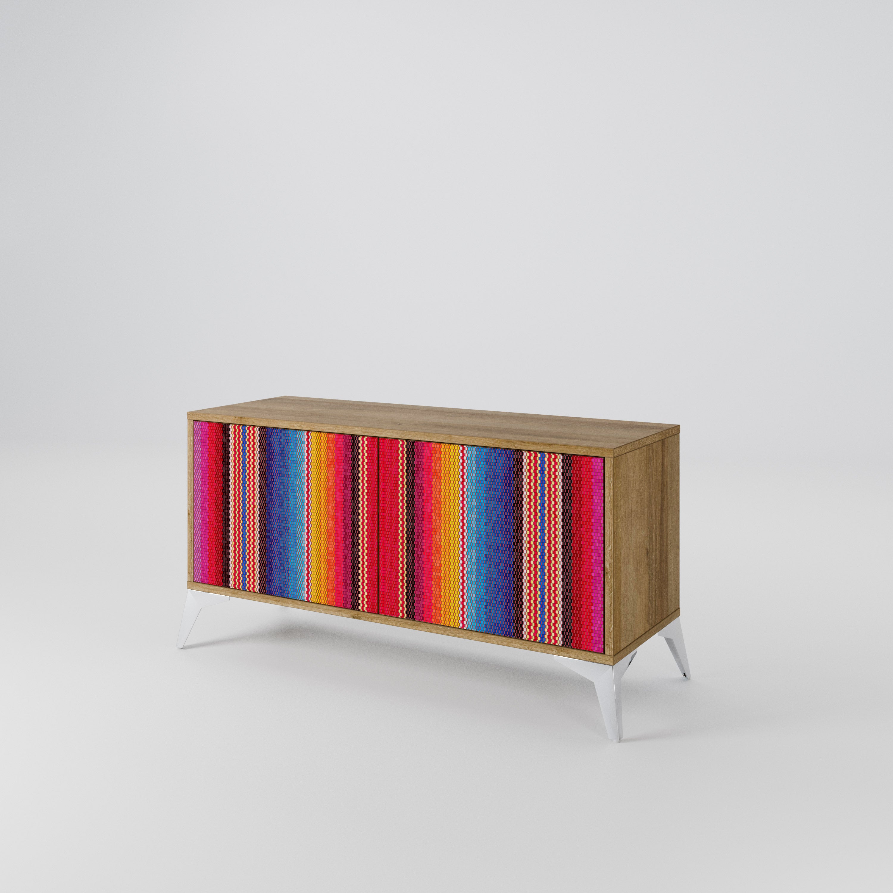 ETHNIC MEXICAN Compact 2-Door TV Cabinet