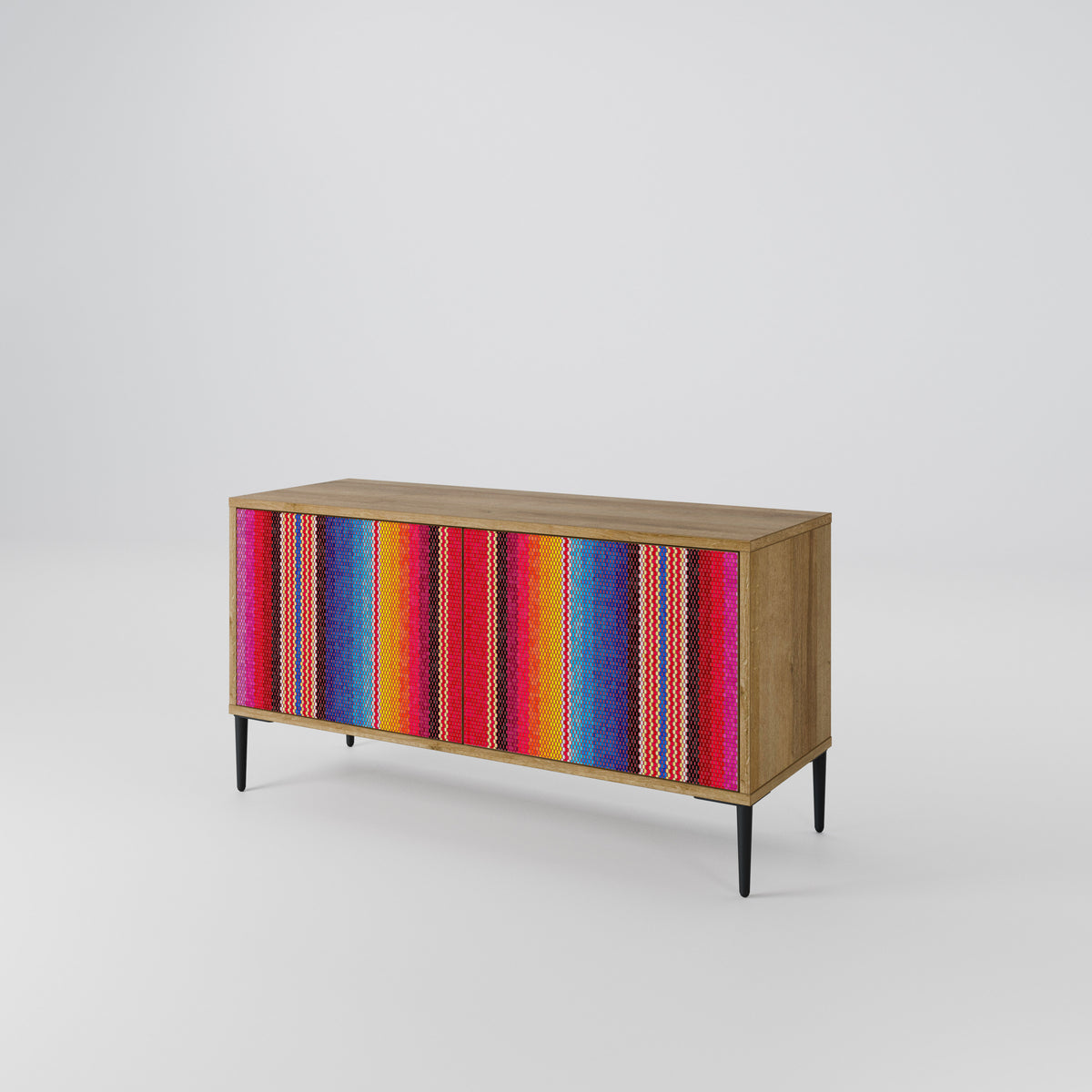 ETHNIC MEXICAN Compact 2-Door TV Cabinet