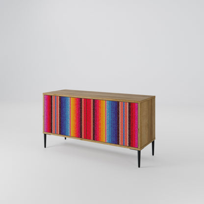 ETHNIC MEXICAN Compact 2-Door TV Cabinet