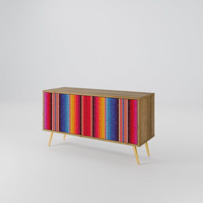 ETHNIC MEXICAN Compact 2-Door TV Cabinet
