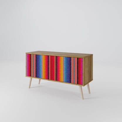 ETHNIC MEXICAN Compact 2-Door TV Cabinet