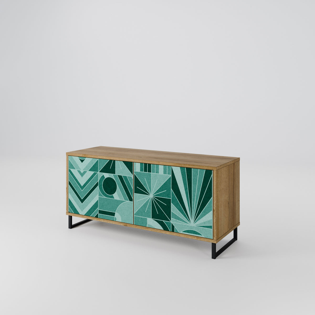 HARMONIC GRID Compact 2-Door TV Cabinet