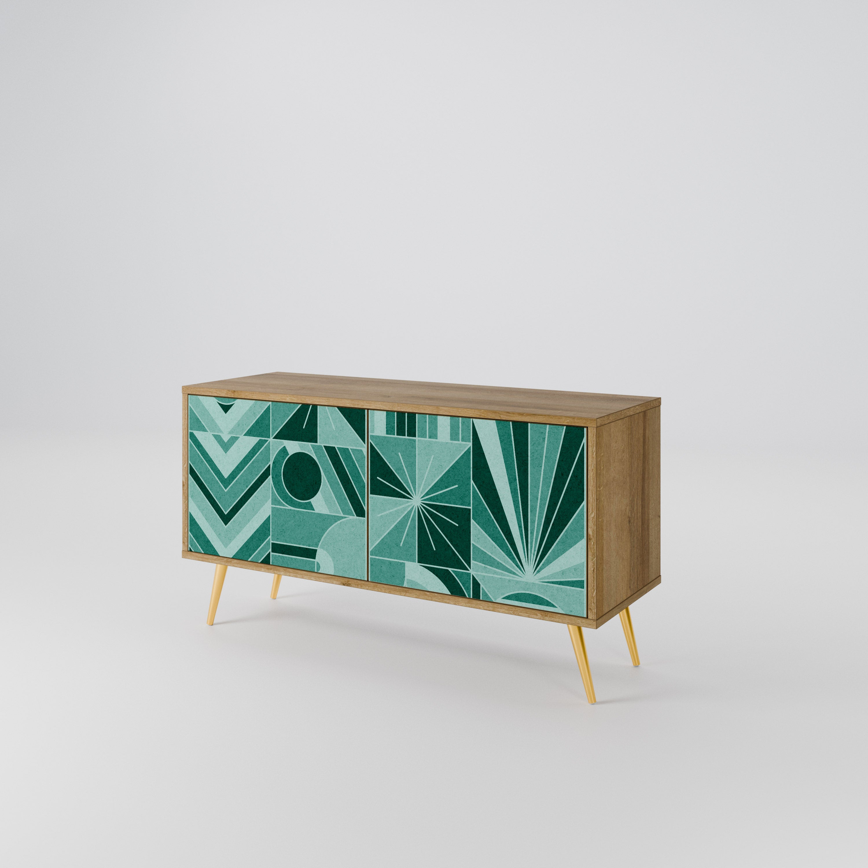 HARMONIC GRID Compact 2-Door TV Cabinet