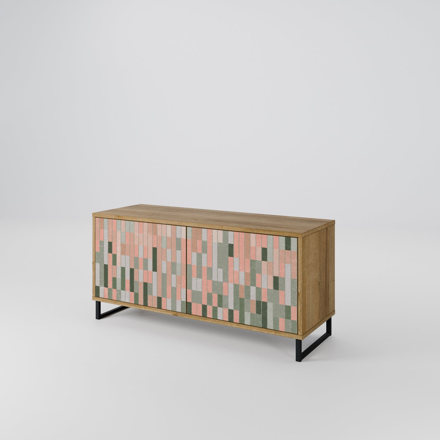 BUILDING THE FUTURE Compact 2-Door TV Cabinet