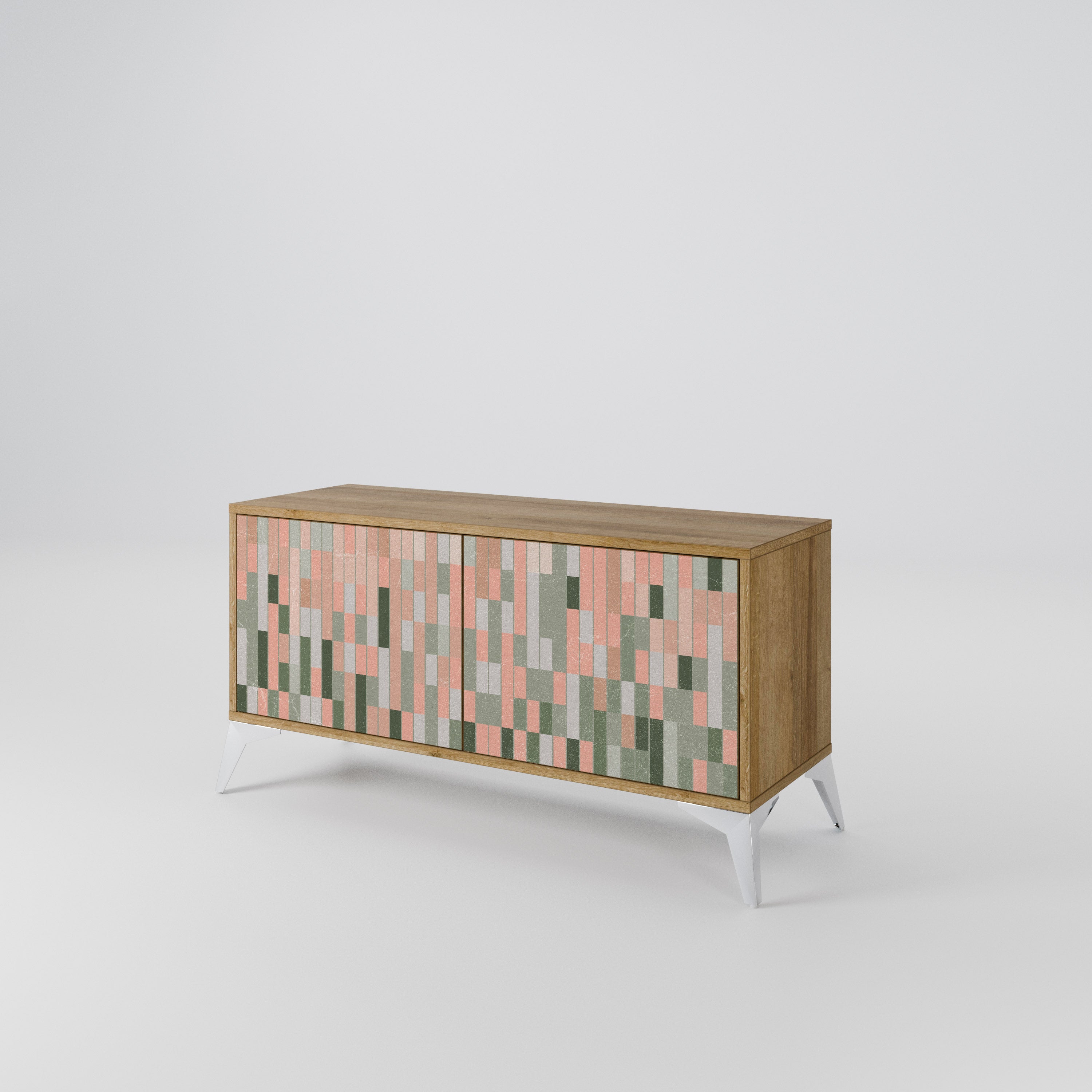 BUILDING THE FUTURE Compact 2-Door TV Cabinet