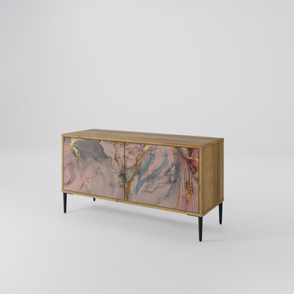 GILDED SWIRLS Compact 2-Door TV Cabinet
