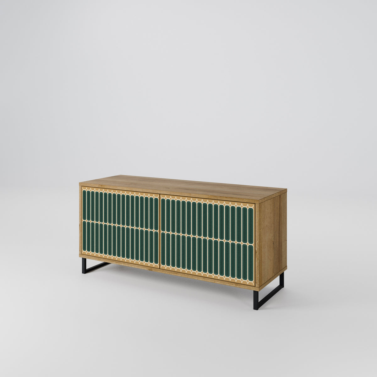 ILUSION GATE Compact 2-Door TV Cabinet