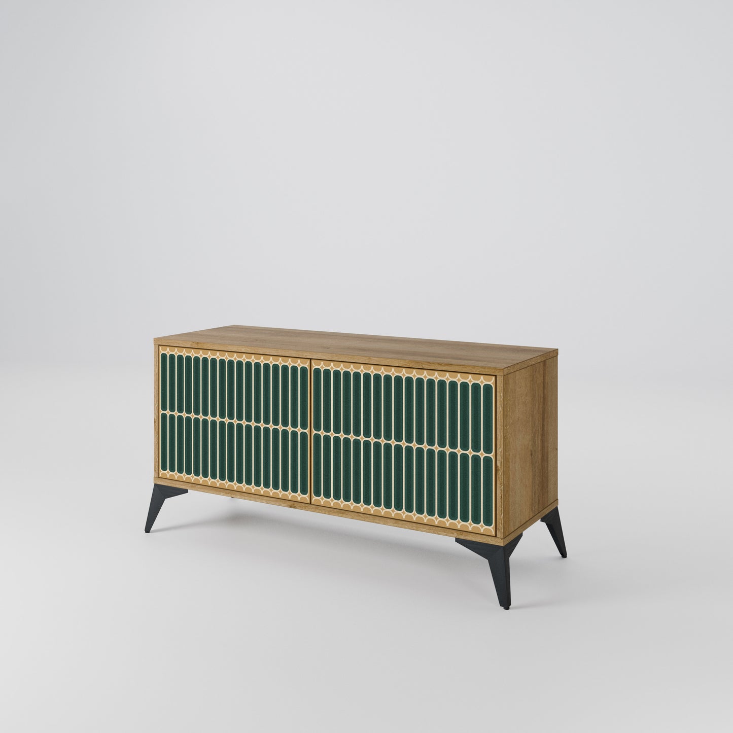 ILUSION GATE Compact 2-Door TV Cabinet