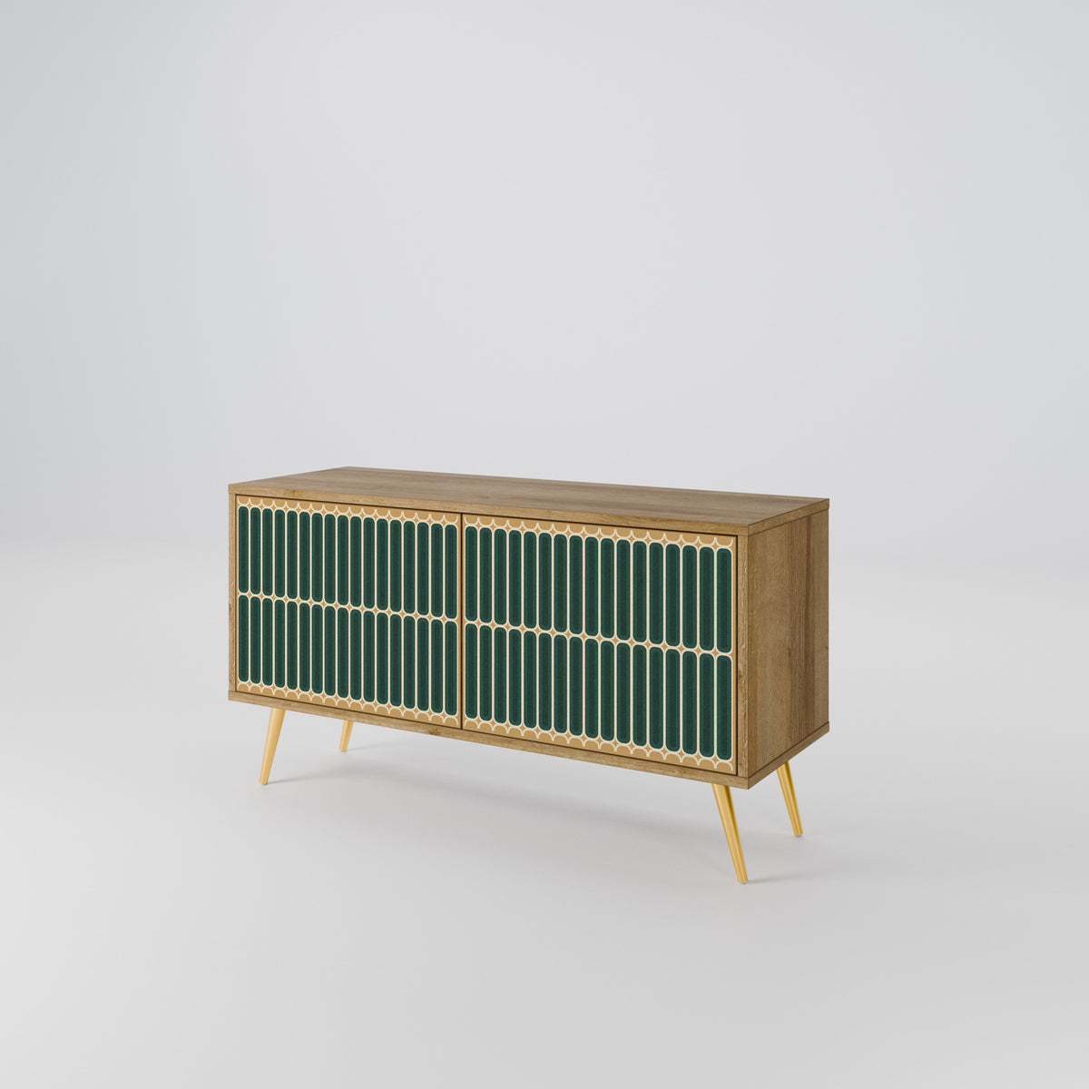 ILUSION GATE Compact 2-Door TV Cabinet